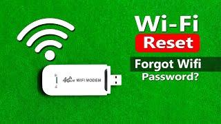 How To Reset 4G USB WiFi Modem, 4G Lte WiFi USB Modem Forgot WiFi Password, 4G USB WiFi Modem Reset