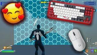 ASMR Chill Piece Control 1v1Satisfying Keyboard Fortnite