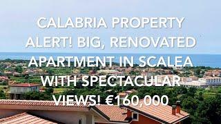 Calabria Property Alert! Big Renovated Apartment in Scalea With Spectacular Views! €160,000