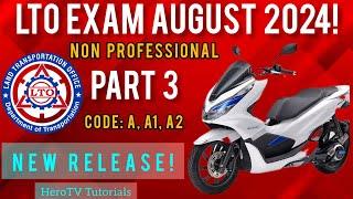 LTO  NON PROFESSIONAL EXAM REVIEWER 2024 | Code: A, A1,A2 TAGALOG Part 3