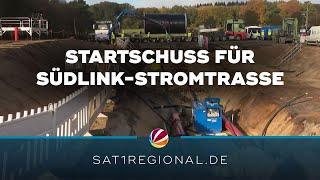 Verlegung der Südlink-Stromtrasse beginnt