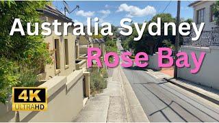 【4K Walk】Walking at Rose Bay Residential Area in Sydney Australia 2023