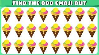 find odd emoji | spot the odd one out | emoji tube puzzle