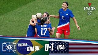 Highlights & Goles: Brasil vs USA 0-1 | Final por la medalla de oro | Juegos Olímpicos París 2024