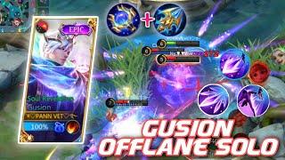 GUSION OFFLANE SOLO BUILD 2022 | GUSION OFFLANE ROTATION - MOBILE LEGENDS