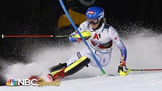 Mikaela Shiffrin MAKES HISTORY under the lights in slalom World Cup | NBC Sports