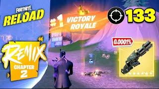 OG Fortnite Reload | Brutus' Minigun | High Kill Gameplay | Keyboard & Mouse