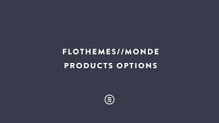 Monde :: Products options