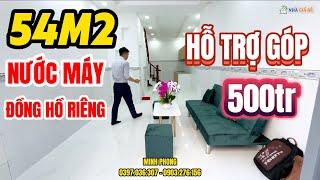 Bán nhà trả góp, 54m2 khu dân cư nước máy, đồng hồ riêng, hỗ trợ trả góp #nhagiare #nhatogiare #nhà