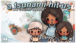 A TSUNAMI CAME ON OUR FLIGHT!  || VOICED || Toca Boca Roleplay