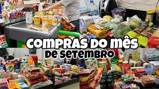 COMPRAS DO MÊS DE SETEMBRO| NO ATACADÃO| MOSTREI OS VALORES 