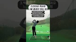 드라이버 똑바로 치는 교정3 | #골프스윙 #골프연습 #골프레슨 #골프팁 #아이언스윙 #드라이버스윙  #원포인트레슨 #훅교정 #아이언레슨 #드라이버레슨 #슬라이스교정