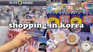 shopping in Korea vlog  skincare & makeup haul ️ Oliveyoung biggest sale 올영세일