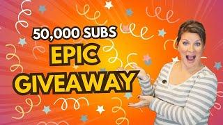 50,000 Subscribers Strong! The BIGGEST Giveaway Yet!