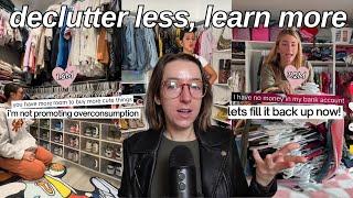 how I audit my clothes to prevent the buy and declutter cycle