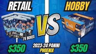 WHAT A BATTLE!! 2023-24 Panini Phoenix Basketball Hobby Box vs 7 Retail Blasters