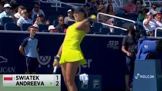 BEES ATTACK ANDREEVA DURING ŚWIĄTEK MATCH | CINCINNATI OPEN AUGUST 17, 2024