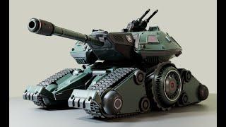 Tank concept modeling. Maya 2025.