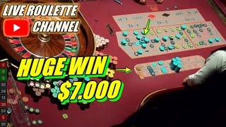  LIVE ROULETTE | HUGE WIN 7.000 In Real Casino  Saturdy Session Exclusive  2024-10-05