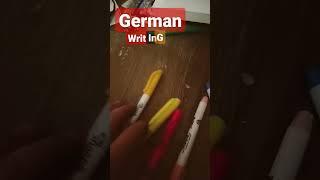 German writing