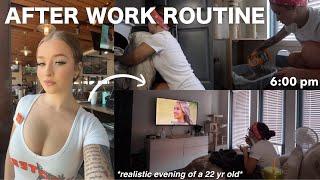 AFTER WORK ROUTINE *realistic evening of a 22 yr old*