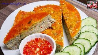 Cách làm CHẢ TRỨNG HẤP CƠM TẤM mềm tơi không bị nhão rất dễ | Steamed Egg Meatloaf by Vanh Khuyen