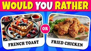 Would You Rather...? Breakfast VS Dinner  Quiz Rainbow