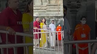 Anasuya With Husband In Tirumala Queue