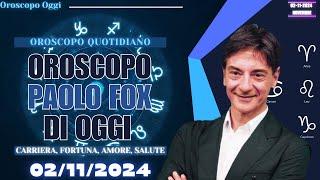 Oroscopo Paolo Fox del 2 Novembre 2024: Amore, Lavoro, e Sorprese!