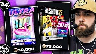WE OPENED ALL THE PACKS! 200 POINTS! Pack Squads #34 MLB The Show 25