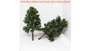 Review 10PCS model tree 7cm-15cm building sand table model materials DIY handmade tools micro view