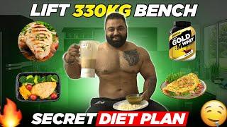 MY FULL DAY OF EATING FOR HEAVY BENCH | EASY DIET PLAN | BHASKAR POERLIFTING