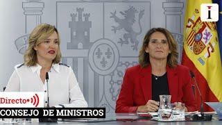 Rueda de prensa del Consejo de Ministros en el que se reactivará el Estatuto del Becario