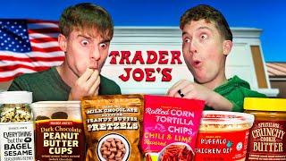 Two Brits go to Trader Joe's for the first time!