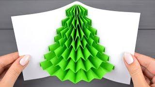 3D Christmas Tree | Mini POSTER from paper for NEW YEAR