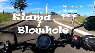 Motorcycle minutes - favourite locations - Kiama Blowhole on a Honda Rebel 1100