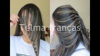 Trança Embutida pela frente, penteado para fazer sozinha - Telma tranças