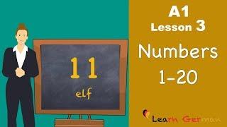 Learn German | Numbers (Part 1) | Zahlen | German for beginners | A1 - Lesson 3