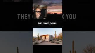 Government Can Not Tax Non-Permanent Structures #adu #tinyhouse
