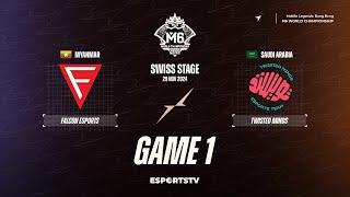 Falcon Esports vs Twisted Minds GAME 1 M6 World Championship | TW vs FCON ESPORTSTV