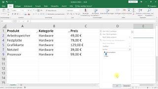 Sortieren und Filtern – Excel-Tutorial