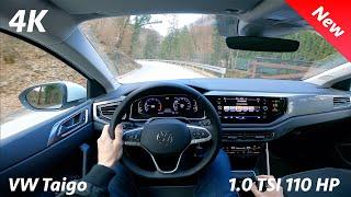 VW Taigo Style 2022 - POV test drive in 4K | 1.0 TSI - 110 HP, 7-speed DSG (Consumption)