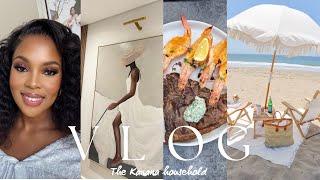 VLOG || NEW BEDDING || NEW ART PIECE || PICNIC AT THE BEACH || COOK WITH ME