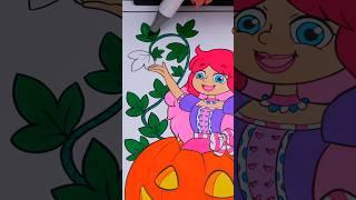 Coloring Kimmi The Clown Halloween  #halloween #coloring #drawing #art