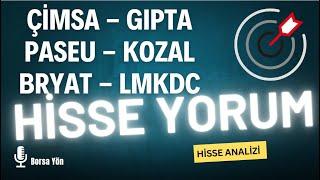 ÇİMSA PASEU GIPTA KOZAL LİMAK BORUSAN BORSA HİSSE YORUM #cimsa #bryat #gıpta #paseu #kozal #lmkdc