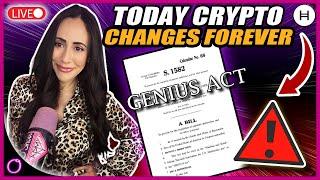 CRYPTO COULD CHANGE FOREVER TODAY (GENIUS Act Stablecoin Bill Final Vote)