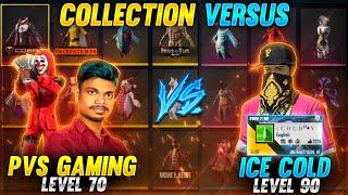 ICE-COLD FF vs PVS GAMING!! Collection  With Global Top 1 Highest Level Player Of India Tricks