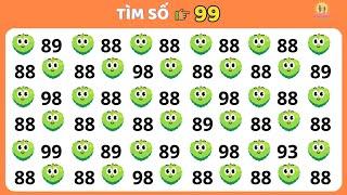 Tìm Số Theo Yêu Cầu| Thử Tài Tinh Mắt 3 Cấp Độ Dễ - Trung Bình - Khó| Nguyễn Thị Lan Anh
