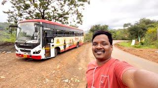 Mahad to Satara Via Ambenali Ghat Mahabaleshwar MSRTC Vithai Bus Journey