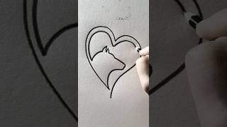 Continuous line art  #aram_nabeel #shorts